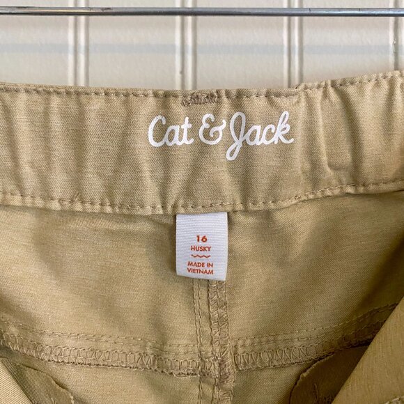Cat & Jack Boy's Shorts, Tan, 16 Husky, Adjustable Waist, Like-New Condition! - Picture 5 of 8
